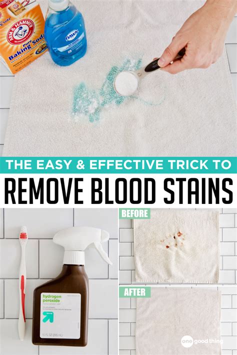 making fake blood stains on clothing|removing blood with hydrogen peroxide.